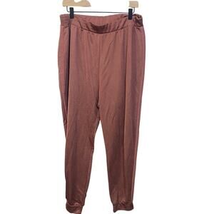 Asos Mauve Muted Pink Terry Jogger Casual Sweatpant Ankle Length Plus Size 14